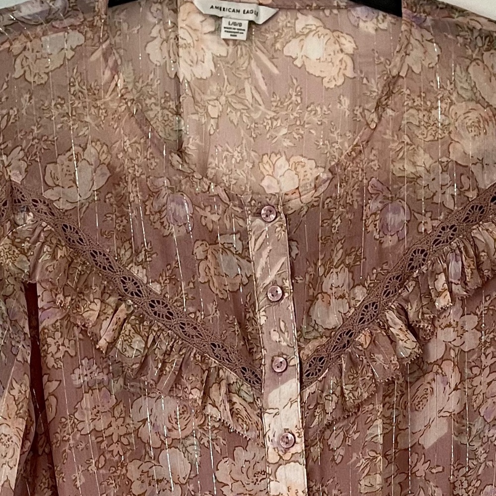 Boho crop blouse
